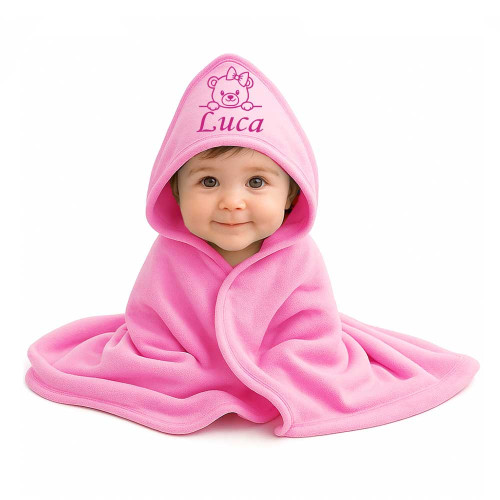 Egyedi Névre Hímzett Kapucnis BabaTakaró